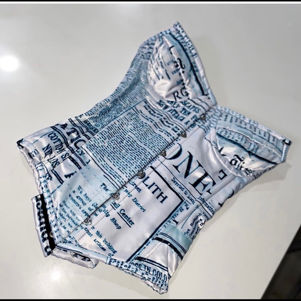 BodyByAutty Newspaper Vintage Corset